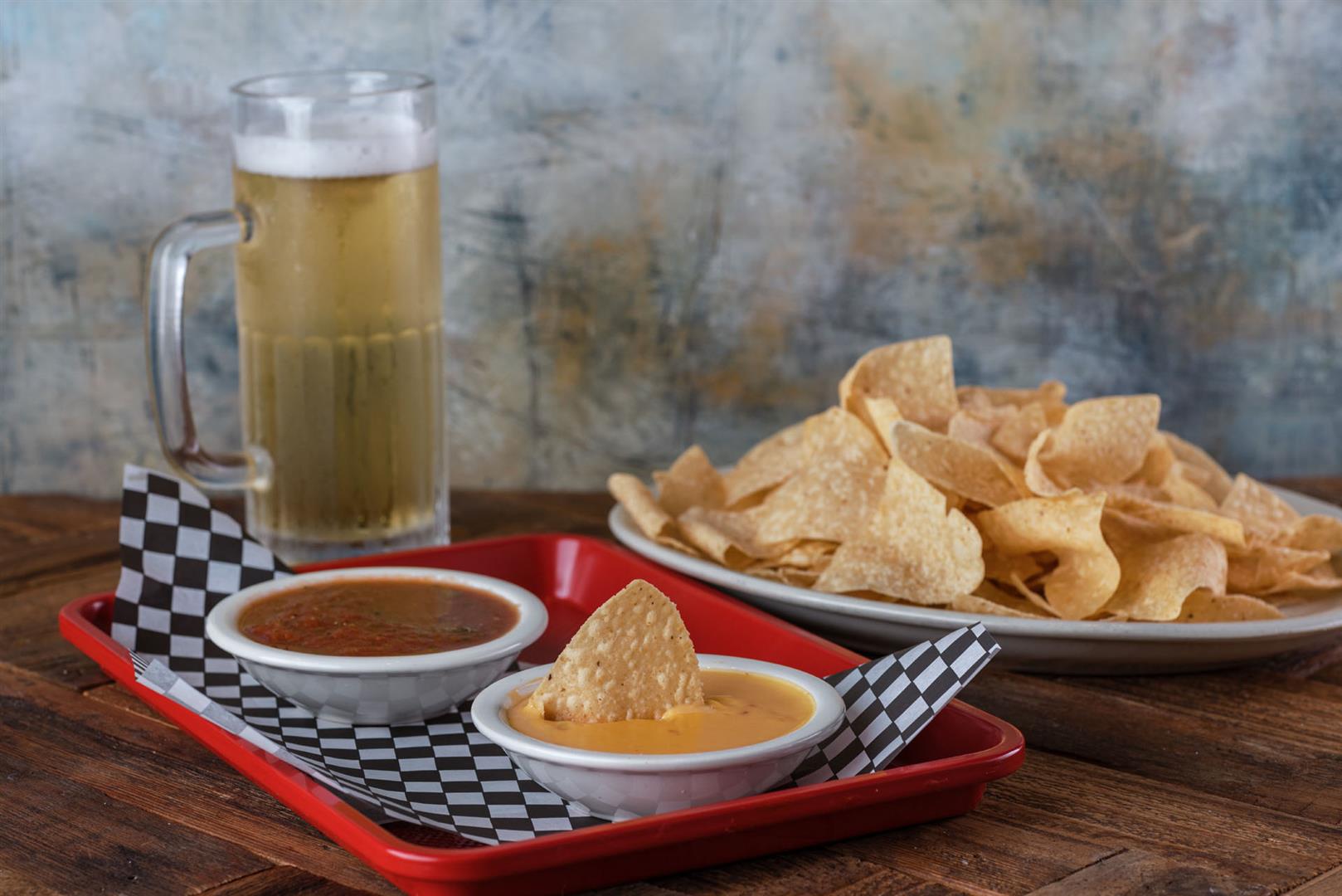 Chips, Salsa and Queso